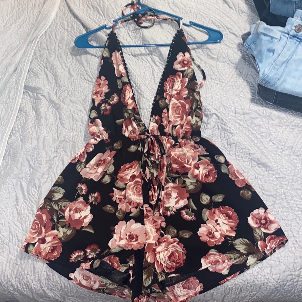 Floral romper (size small)